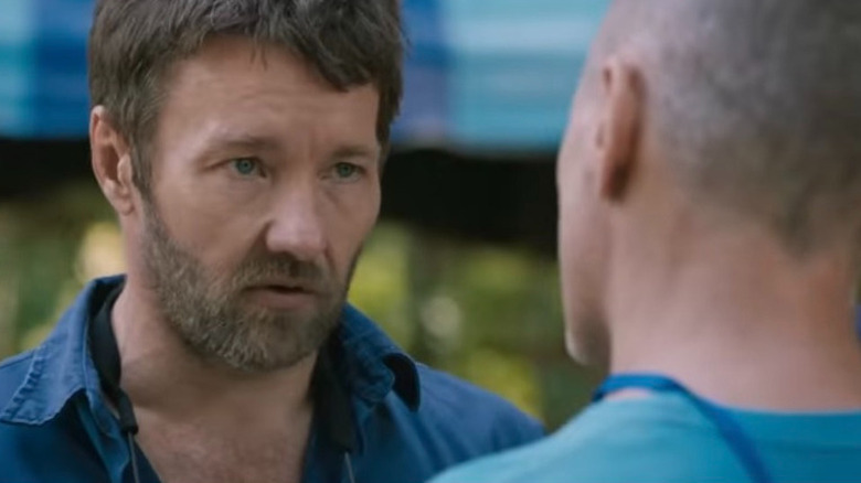 Joel Edgerton confiding