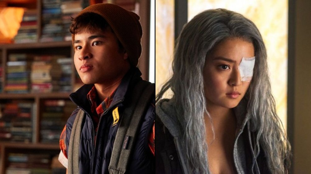 Split image of Jericho and Ravager from Titans season 2