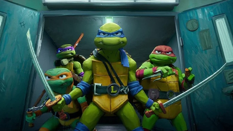 The Ninja Turtles ready to fight