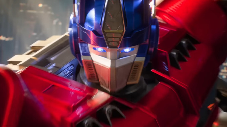 Optimus Prime with face shield