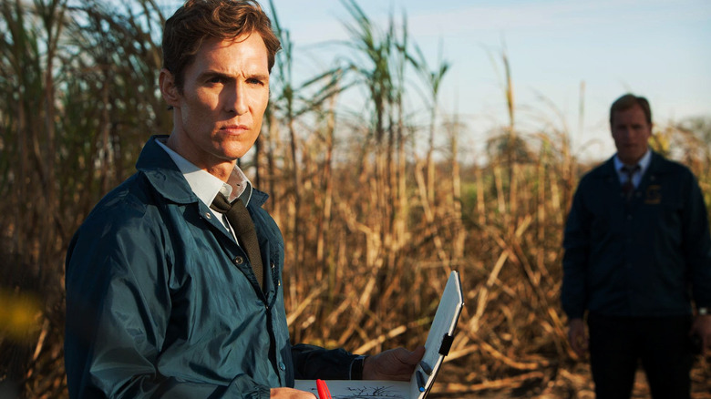 Rust Cohle at crime scene 