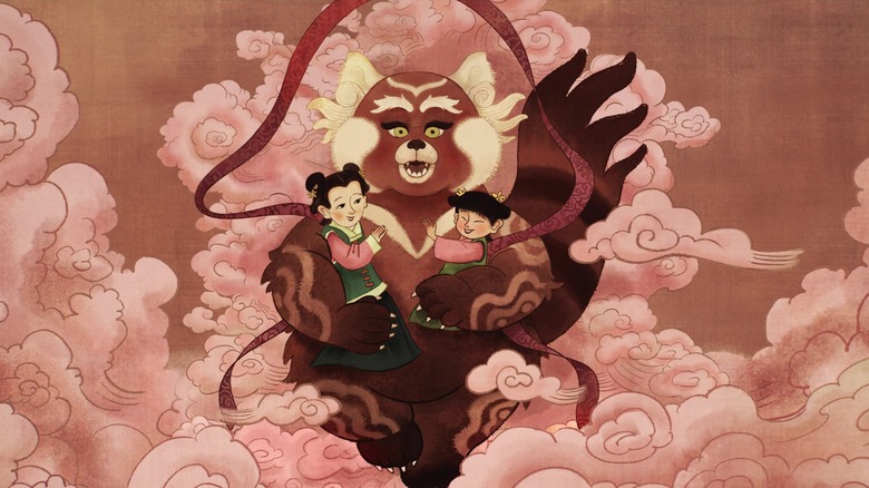 Sun Yee Panda holding daughters