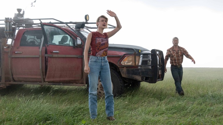 Kate and Tyler near truck