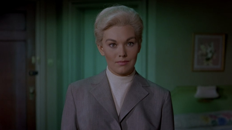 Kim Novak looking serious