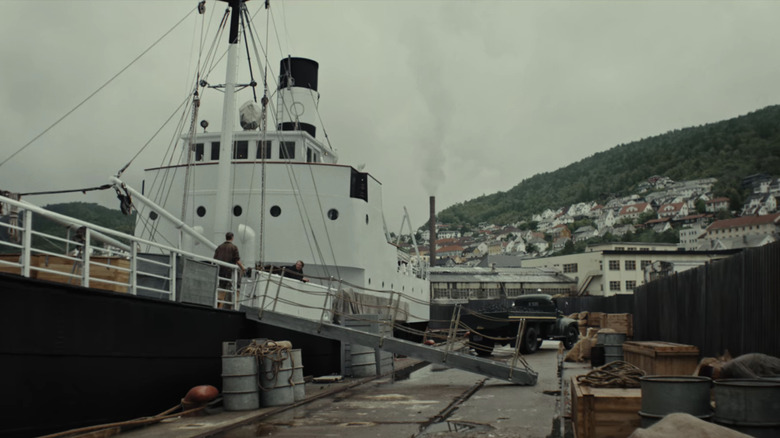 Alfred and Sigbjørn on ship