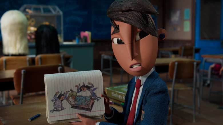 Raul draws a picture