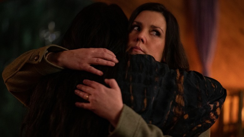 A worried Shauna embraces Lottie