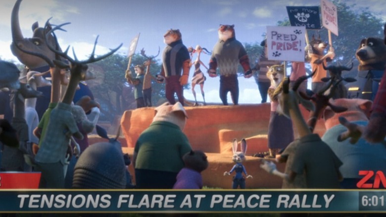 Peace rally Zootopia