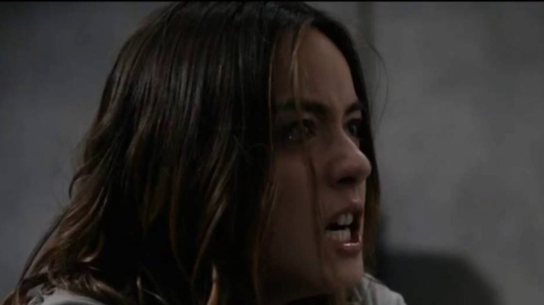 Daisy Johnson grimacing