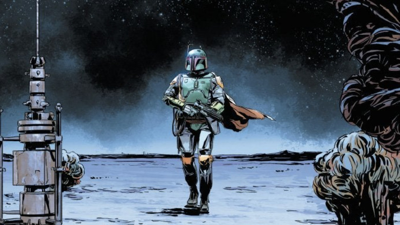 Boba Fett wanders the desert