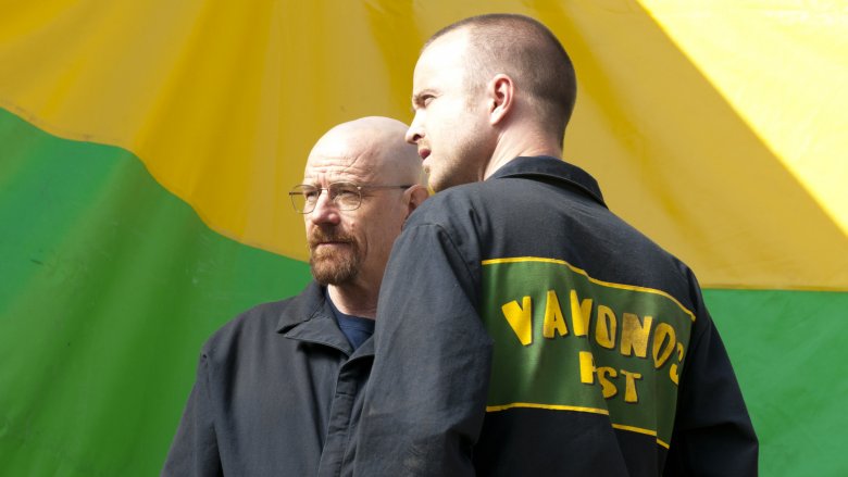 Bryan Cranston and Aaron Paul in Breaking Bad