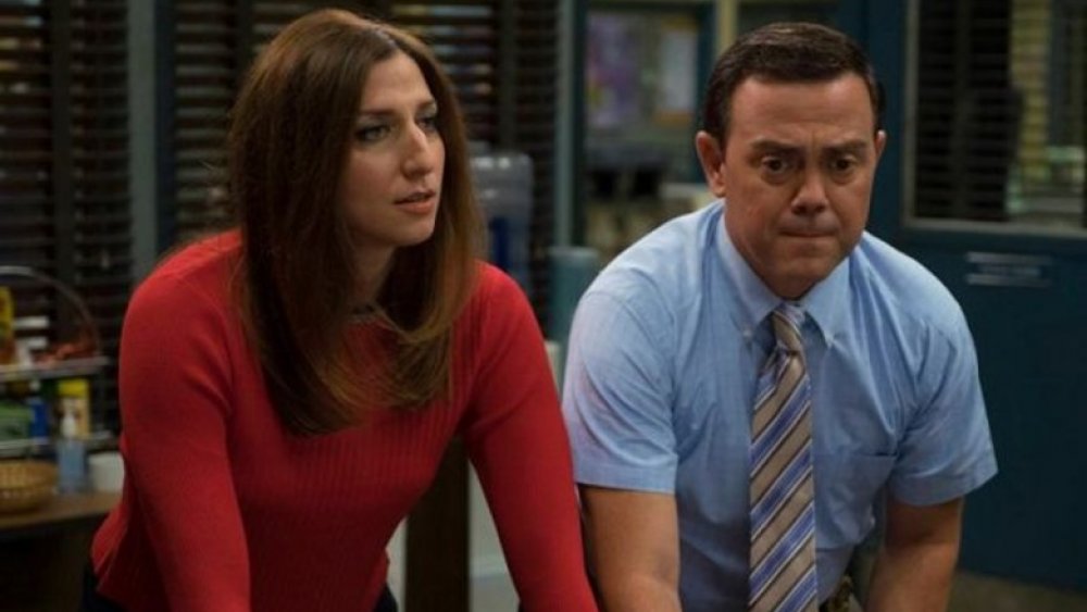 Chelsea Peretti and Joe Lo Truglio in Brooklyn Nine-Nine