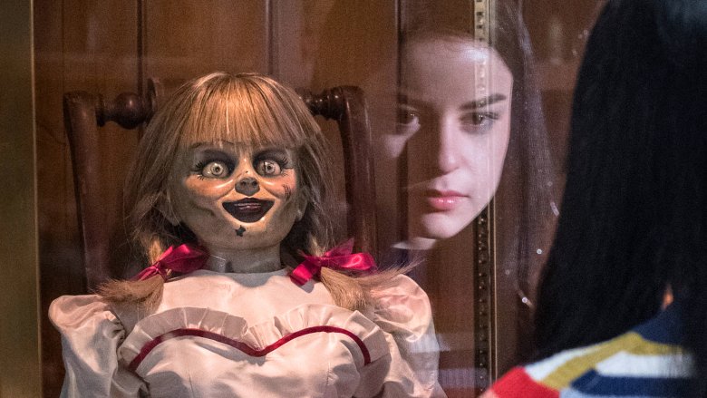 Annabelle doll in case