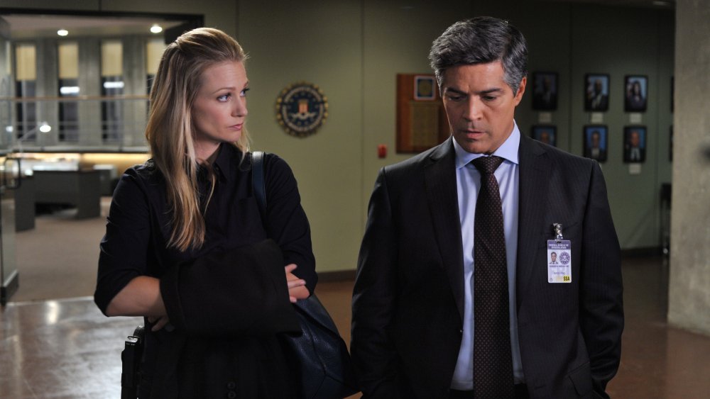 A. J. Cook Jennifer Jareau and Esai Morales as Mateo Cruz on Criminal Minds