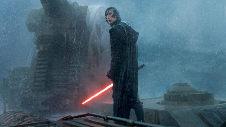 Kylo Ren in the rain