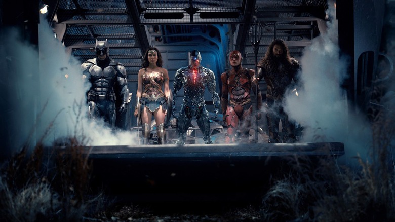 Justice League in smoke