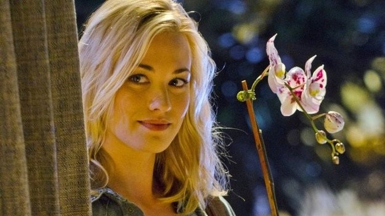 Hannah McKay with orchid