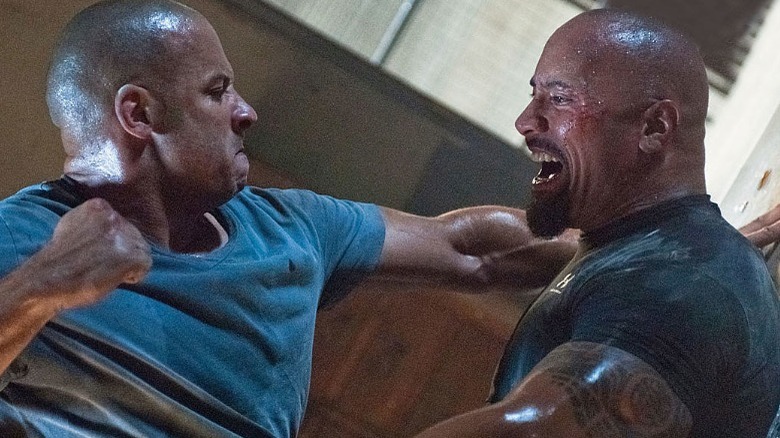 Fast and Furious Vin Diesel Rock Fight