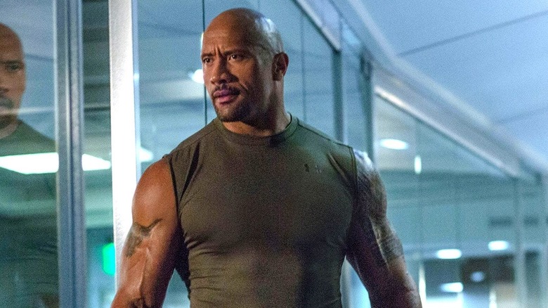 The Rock works out Fast and Furious