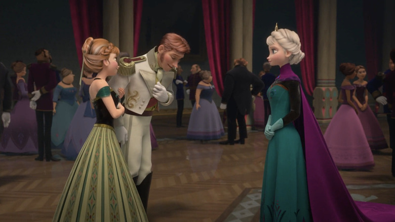 Elsa meets Anna and Prince Hans