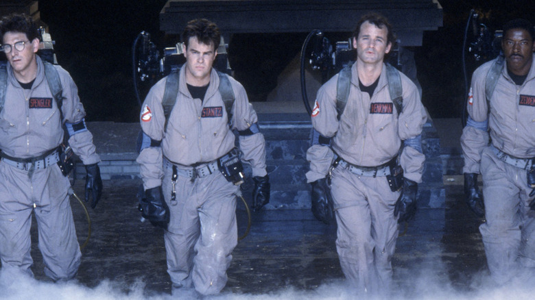 The Ghostbusters confront Gozer