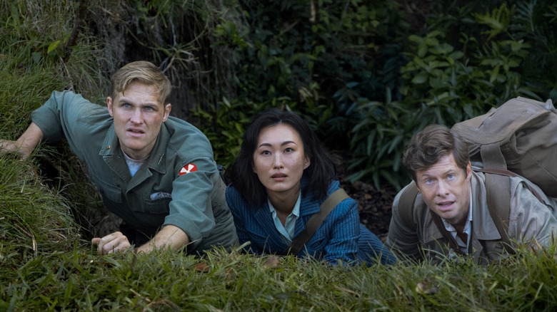 Bill, Keiko, Lee Shaw exploring