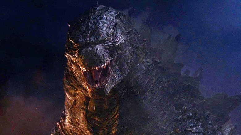 Godzilla looks angry