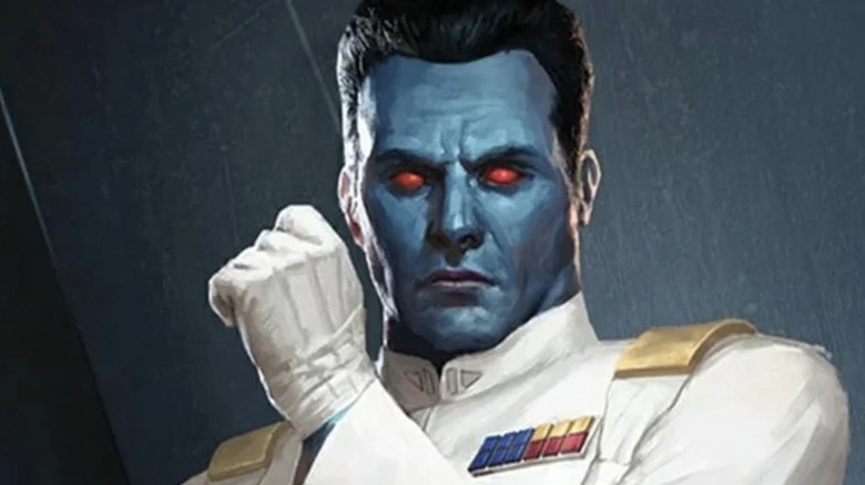 Thrawn wears a white uniform