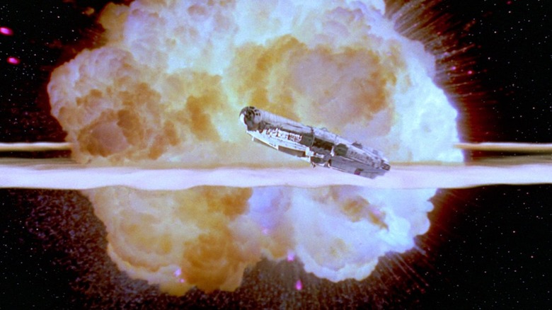 The Death Star explodes