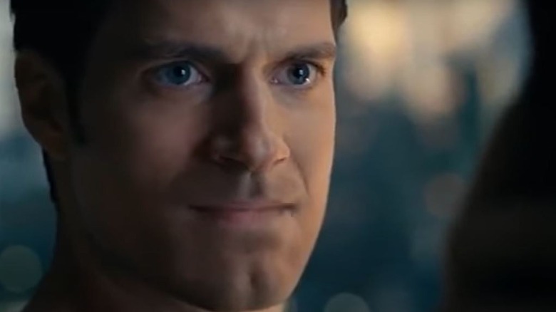 Henry Cavill grimacing