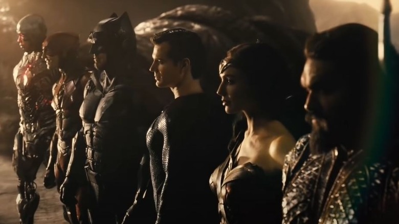 Justice League posing