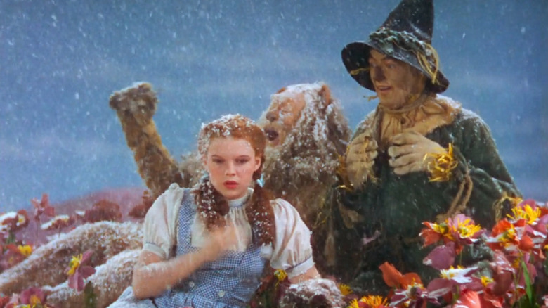 Glinda's snow falls on the poppy field