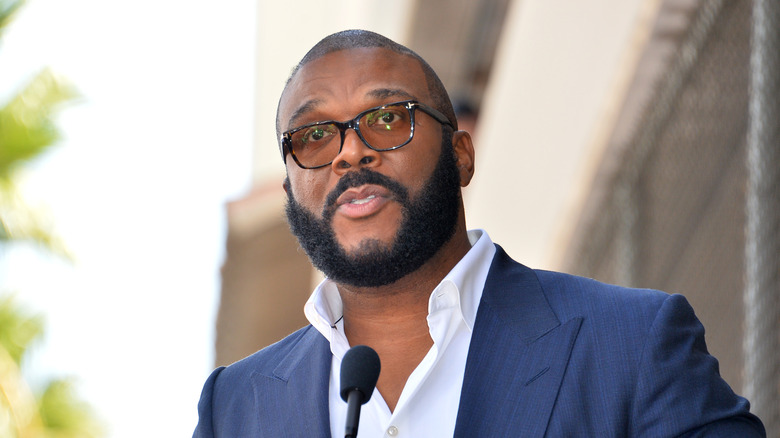 Tyler Perry talking