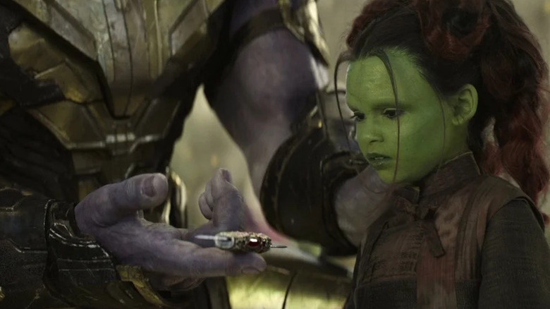 Thanos and Gamora