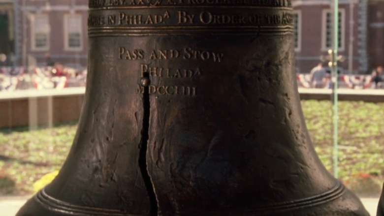 The Liberty Bell on display