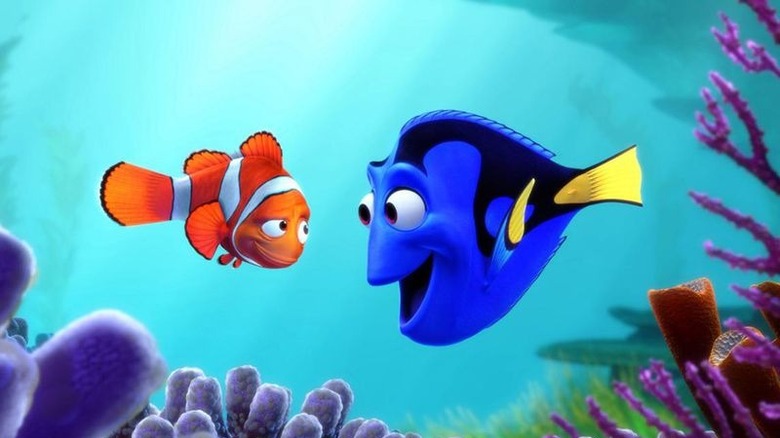 Dory talking to Marlin Finding Nemo