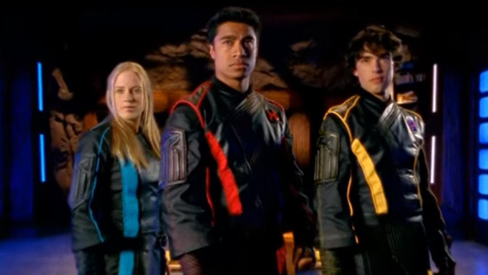 Sally Martin, Pua Magasiva, and Glenn McMillan in Power Rangers Ninja Storm