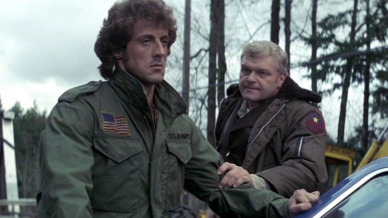 Sylvester Stallone and Brian Dennehy in First Blood