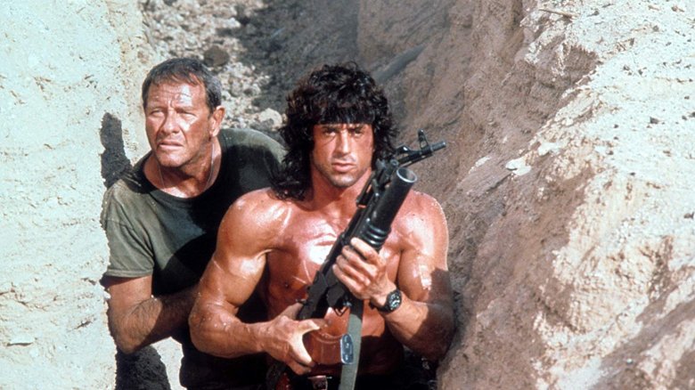 Sylvester Stallone and Richard Crenna in Rambo III