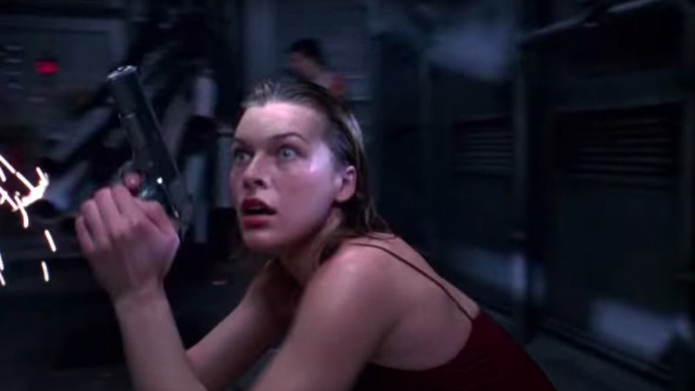 Milla Jovovich as Alice in Resident Evil