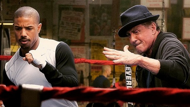 Michael B. Jordan and Sylvester Stallone in Creed