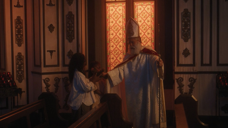 St. Nicholas blessing a child