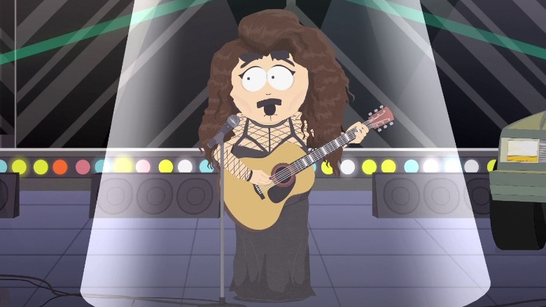 Randy performing as Lorde