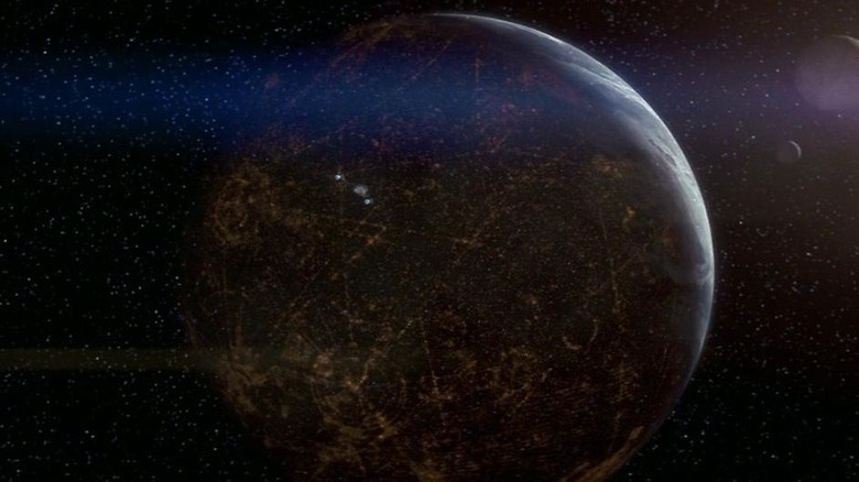 Coruscant seen from orbit