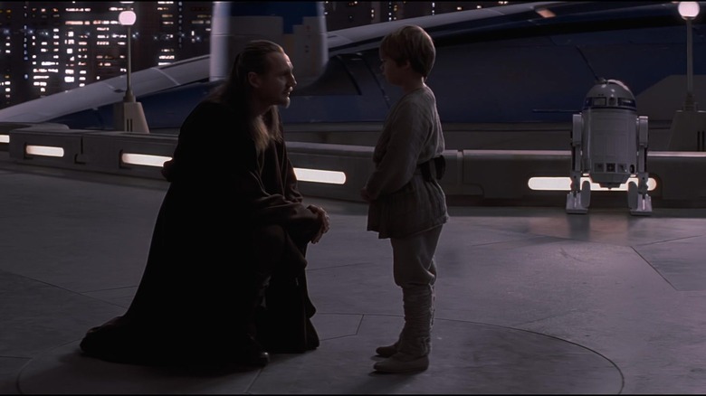 Qui-Gon talks to Anakin