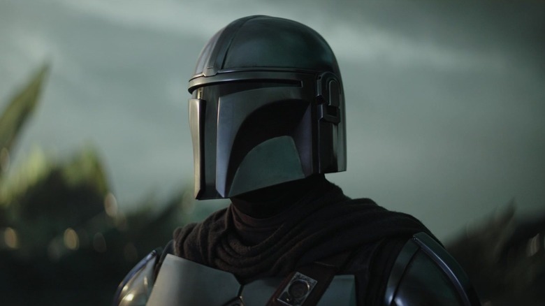 Din Djarin standing on Mandalore