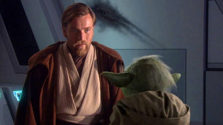 Obi-Wan talks with Yoda