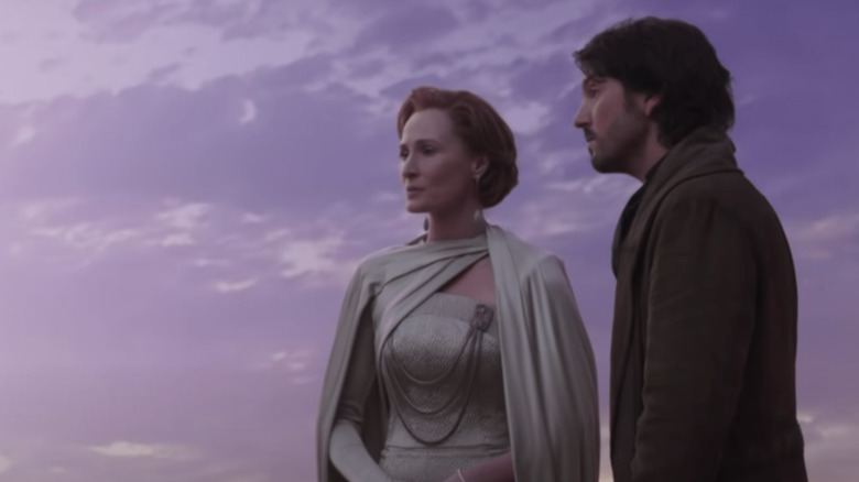 Mon Mothma and Cassian Andor speak