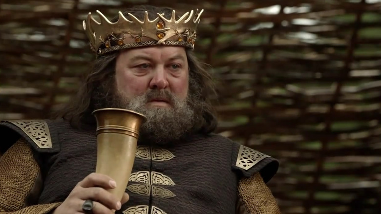 King Robert Baratheon drinking