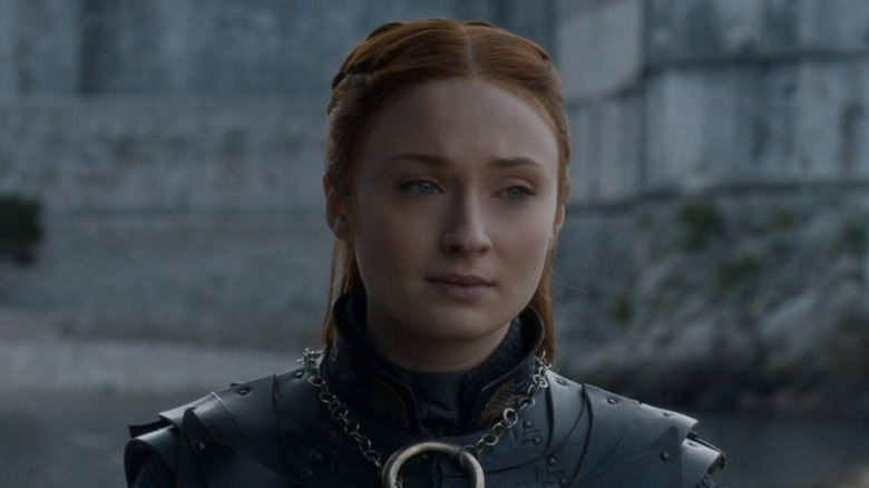 Sansa Stark smiling sadly